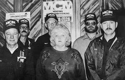 An original picture of the first MCM Heating & Air Conditioning Ac repair team